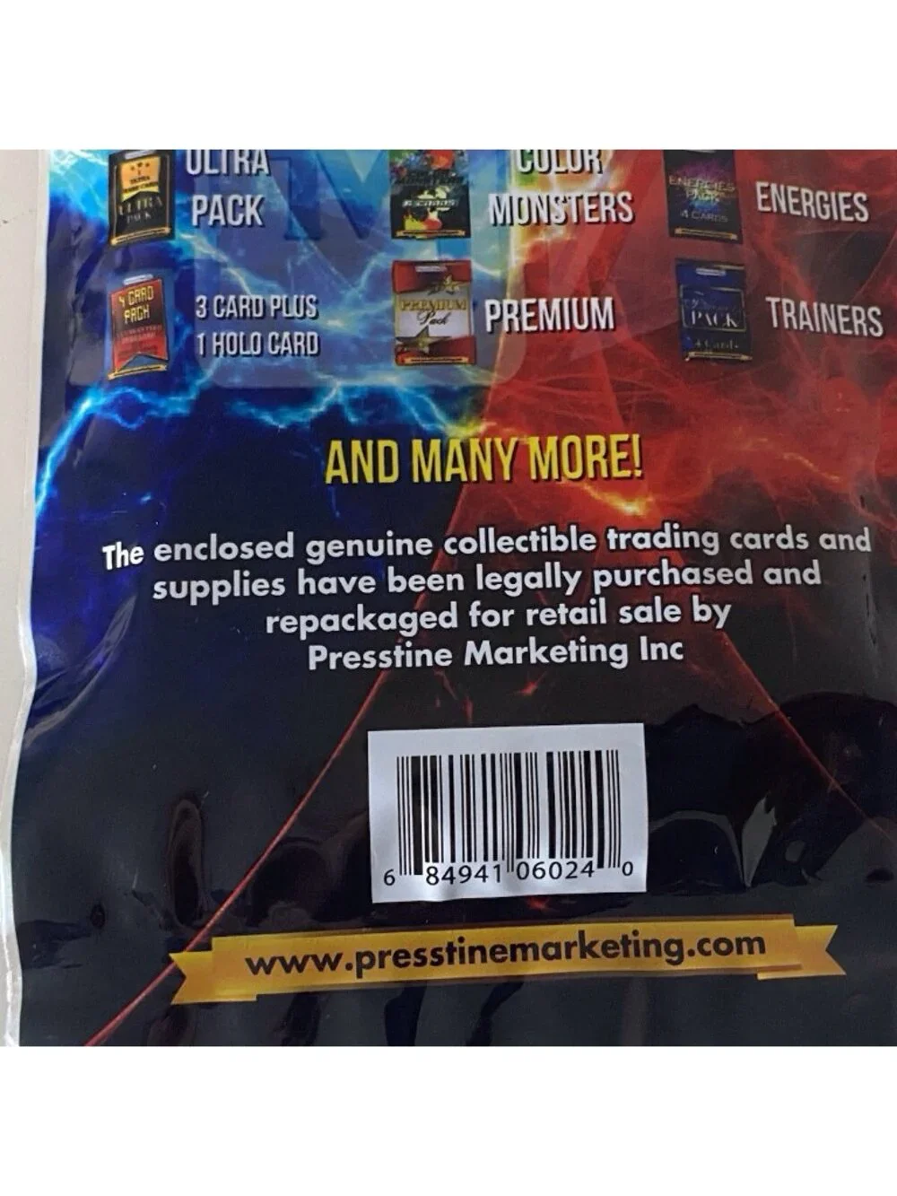 Gaming Surprise Bag Classic Pokemon Cards With Random Mix Preestine Theme Packs